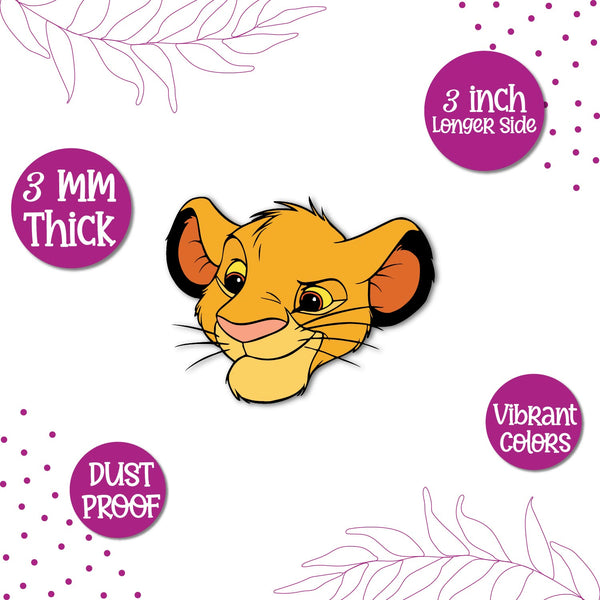 Simba Wooden Fridge Magnet