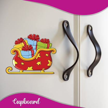 Unique sleigh fridge magnet magnet for seasonal home decoration