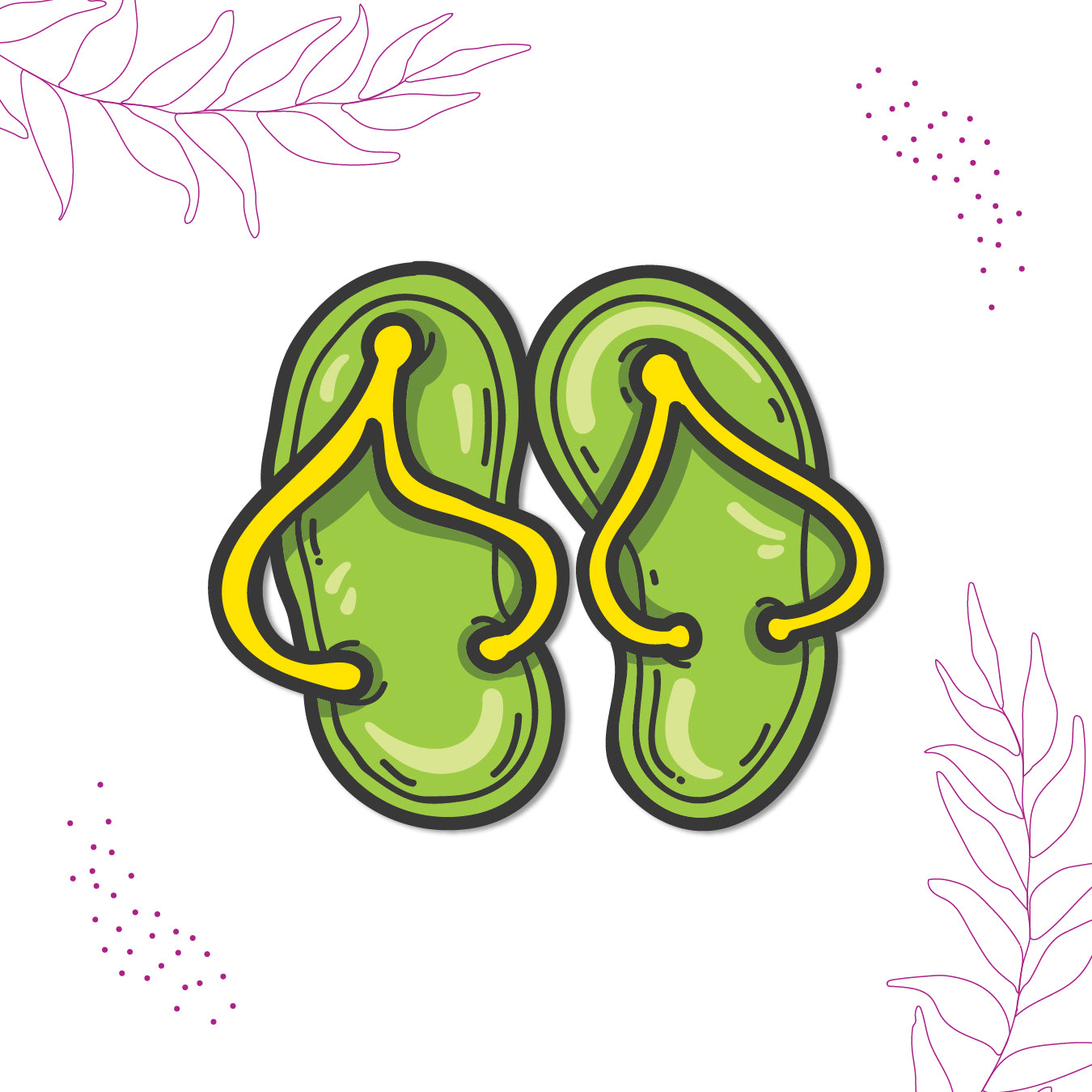 Slipper design fridge magnet India