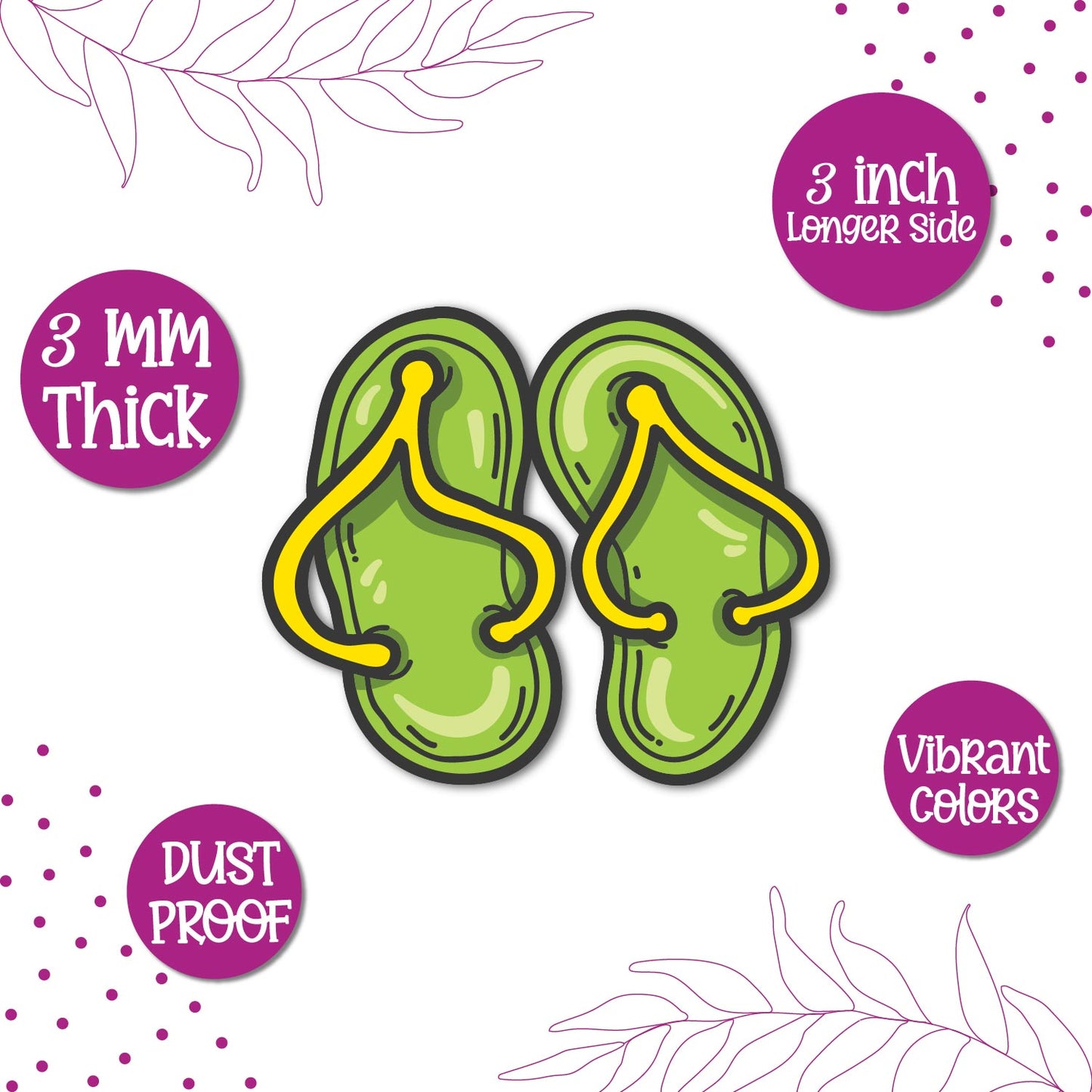 Slipper fridge magnet kitchen decor