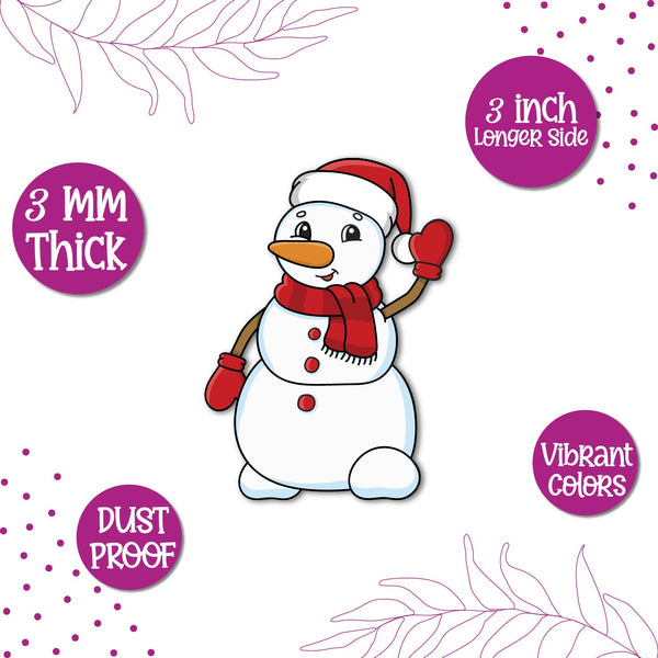 Snowman Wooden Fridge Magnet
