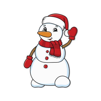 high-quality-snowman-fridge-magnet-angle-view