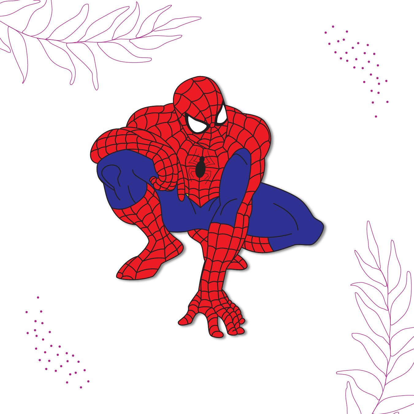 Spiderman fridge magnet 