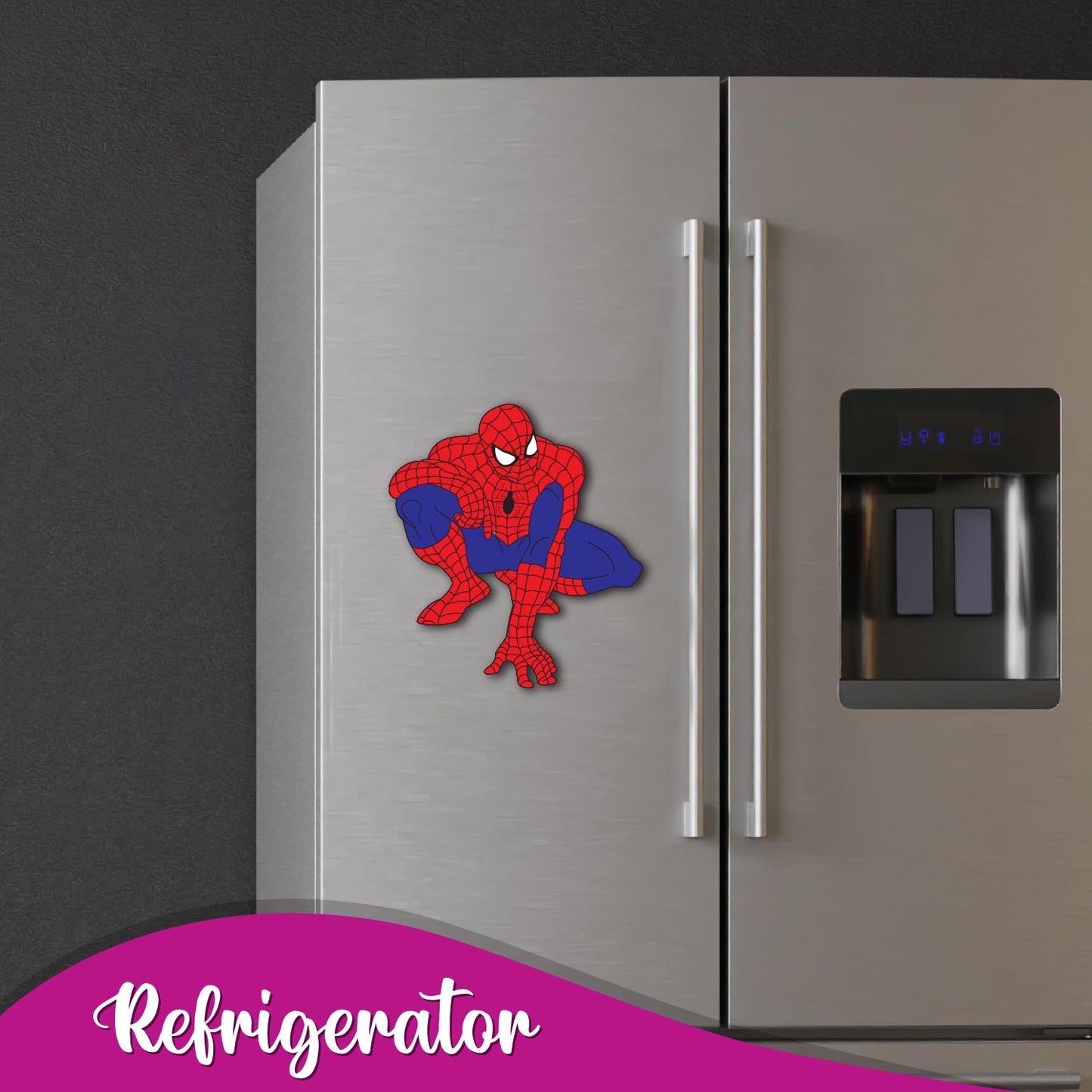 Spiderman fridge magnet 