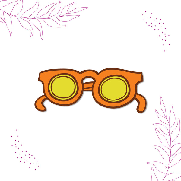 Sunglasses Wooden Fridge Magnet
