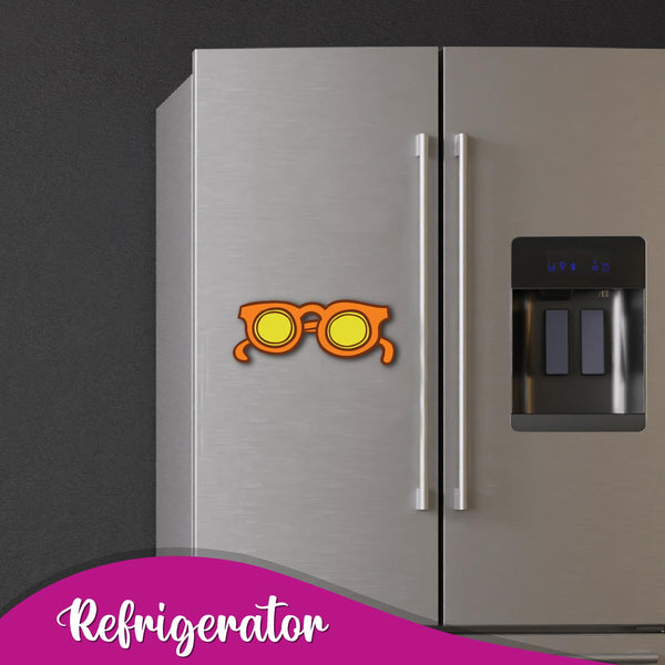 Sunglasses Wooden Fridge Magnet