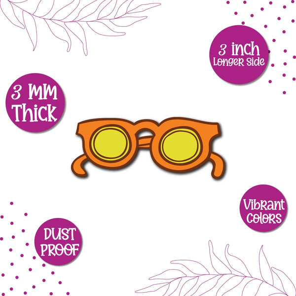 Sunglasses Wooden Fridge Magnet