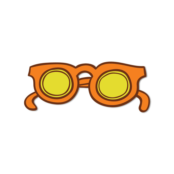 Sunglasses Wooden Fridge Magnet