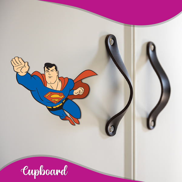 Superman Flying Wooden Fridge Magnet