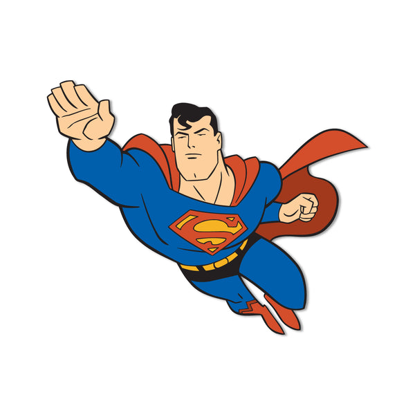 Superman Flying Wooden Fridge Magnet