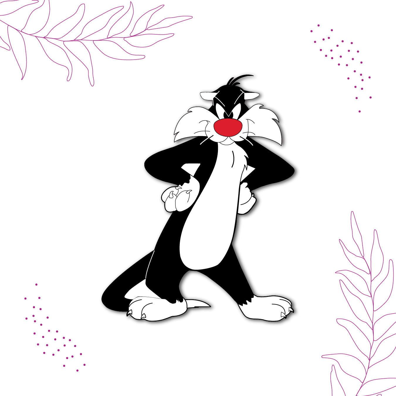 sylvester-and-tweety-magnet-on-refrigerator