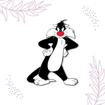 sylvester-and-tweety-magnet-on-refrigerator