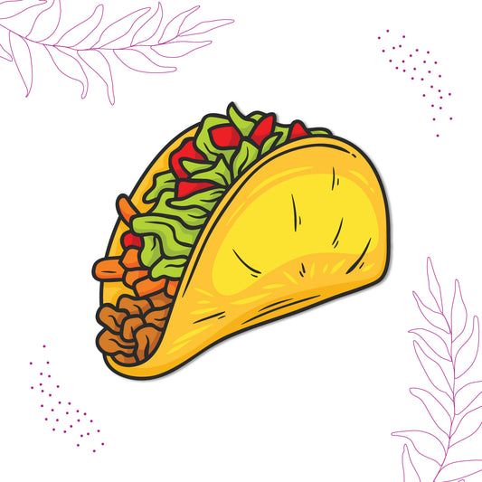 Mexican tacos fridge magnet India
