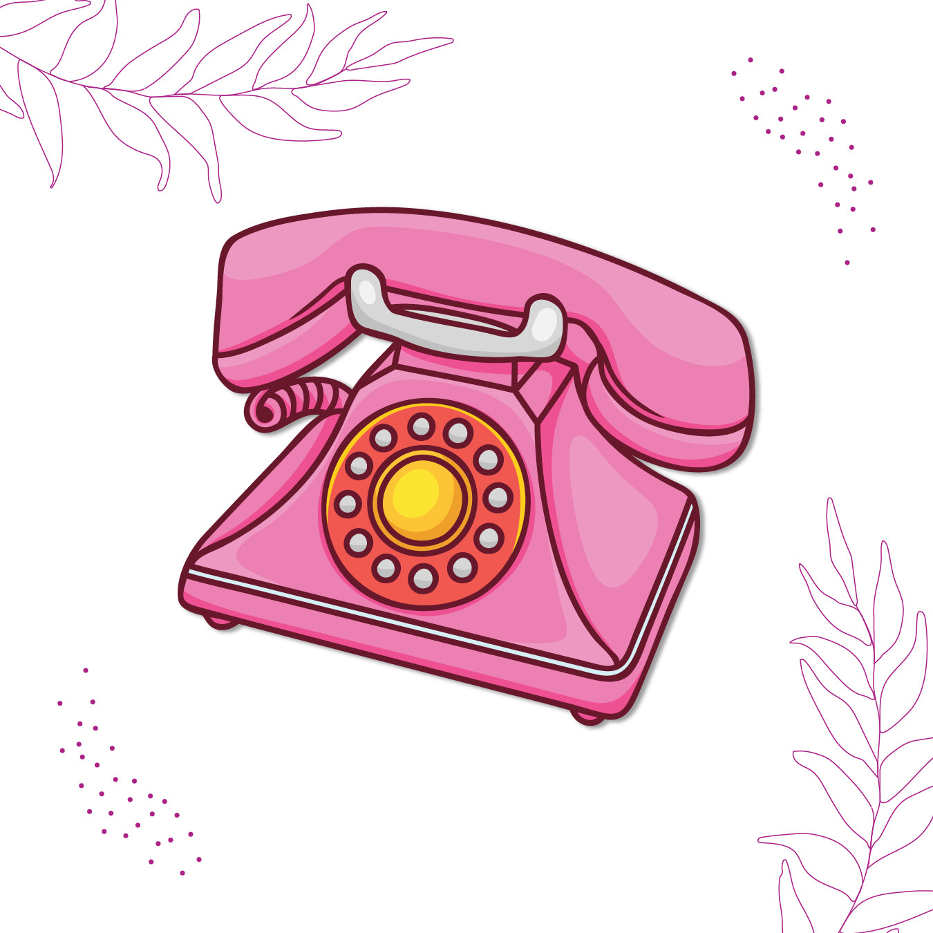 Telephone design fridge magnet India