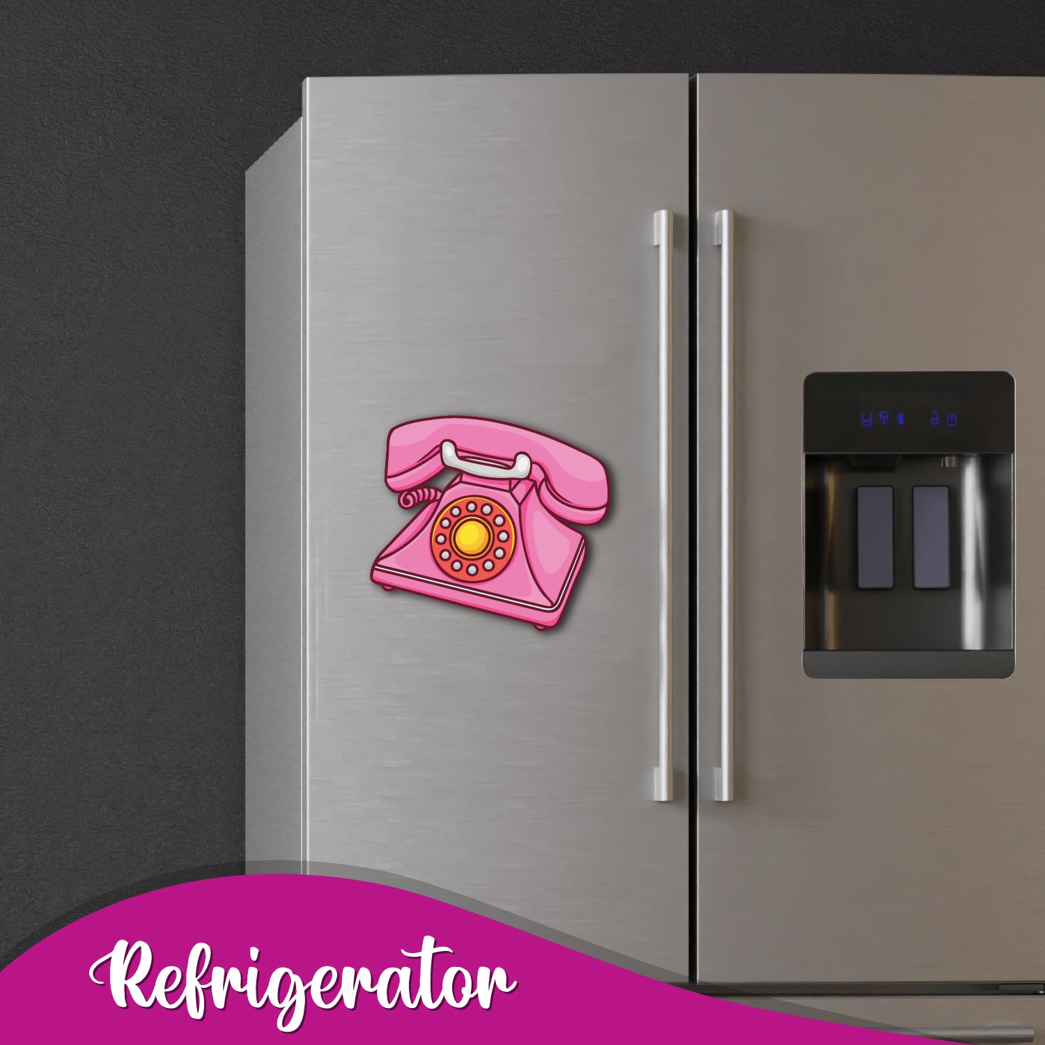 quirky Telephone collectible fridge magnet