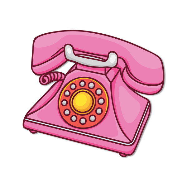 Telephone Wooden Fridge Magnet