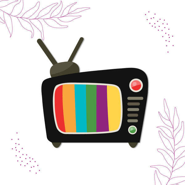 Television Wooden Fridge Magnet