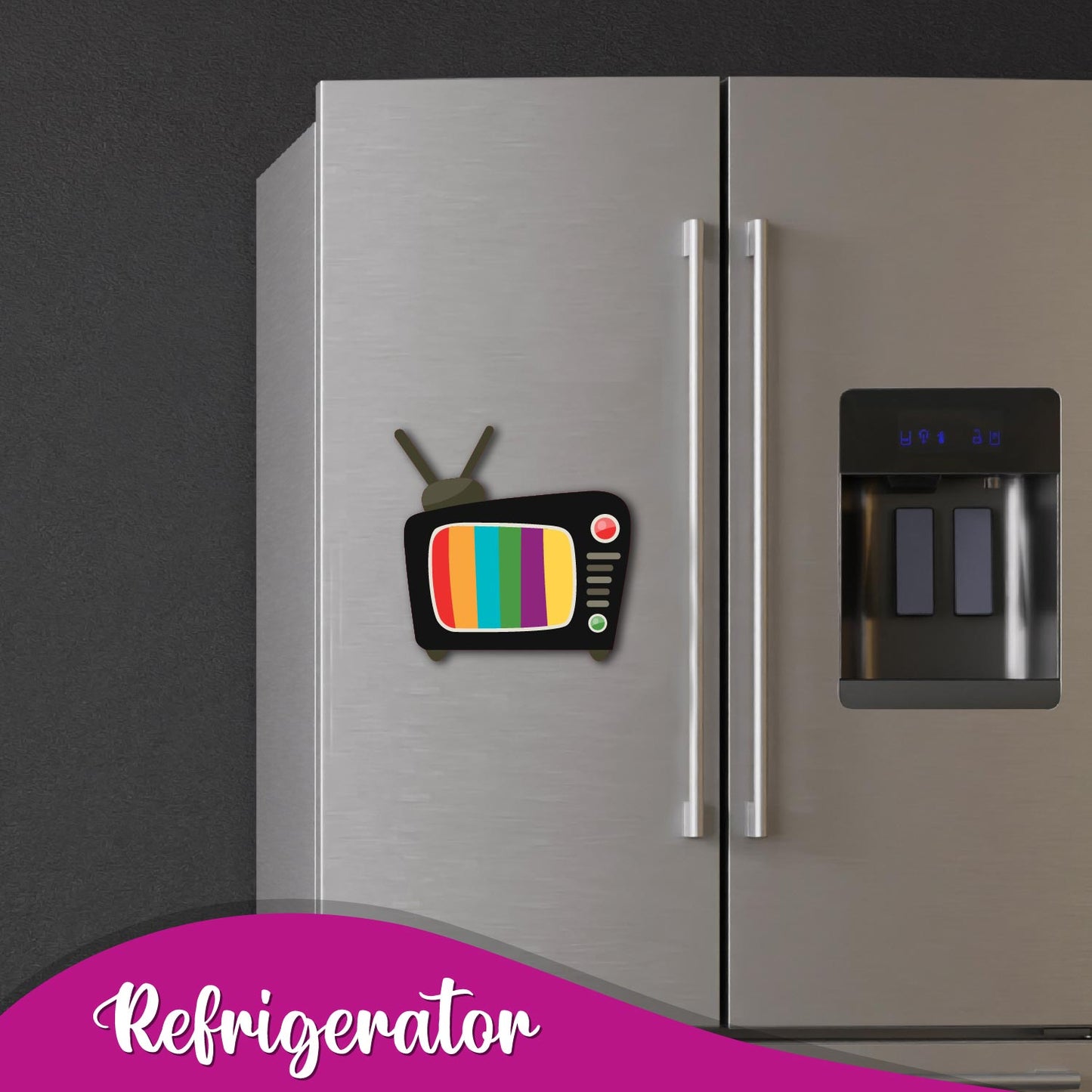 quirky Television collectible fridge magnet
