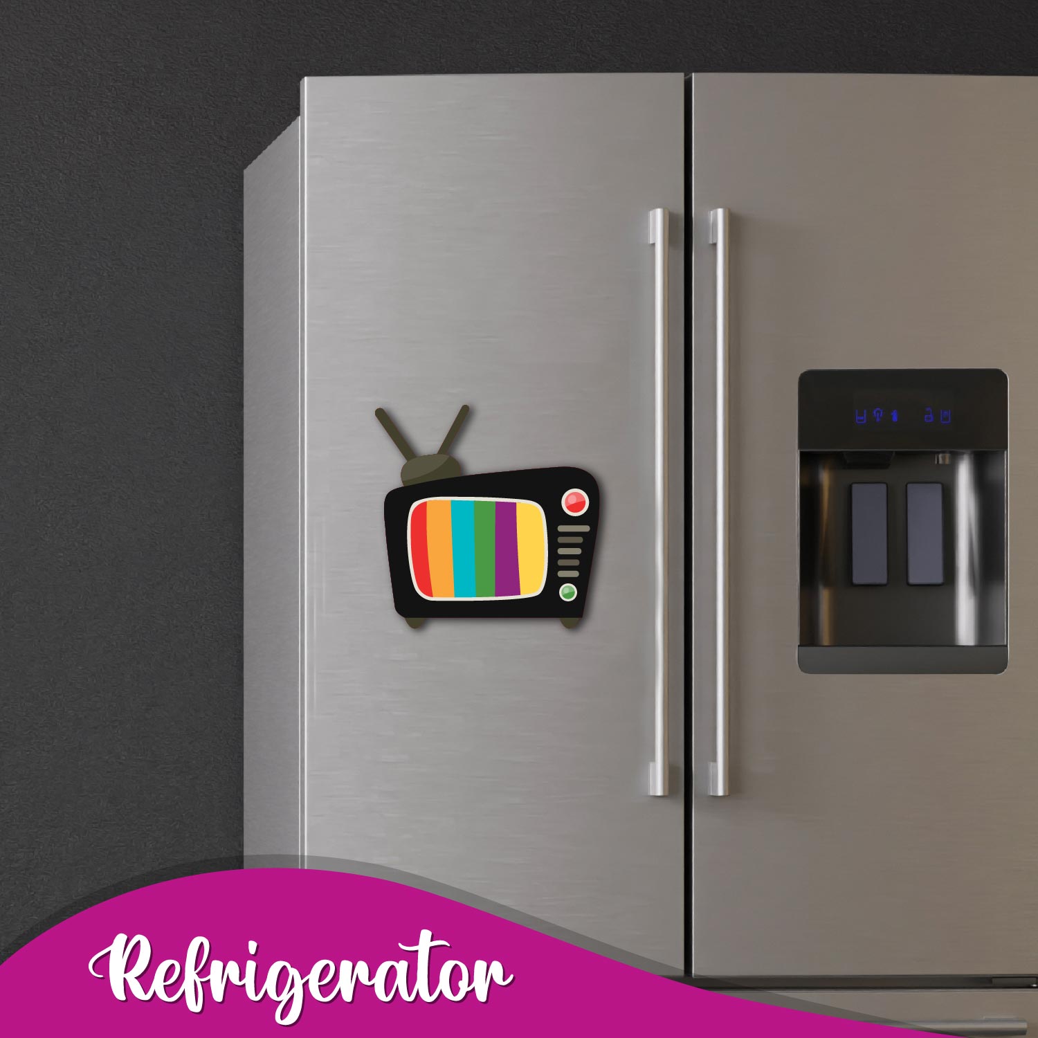 quirky Television collectible fridge magnet