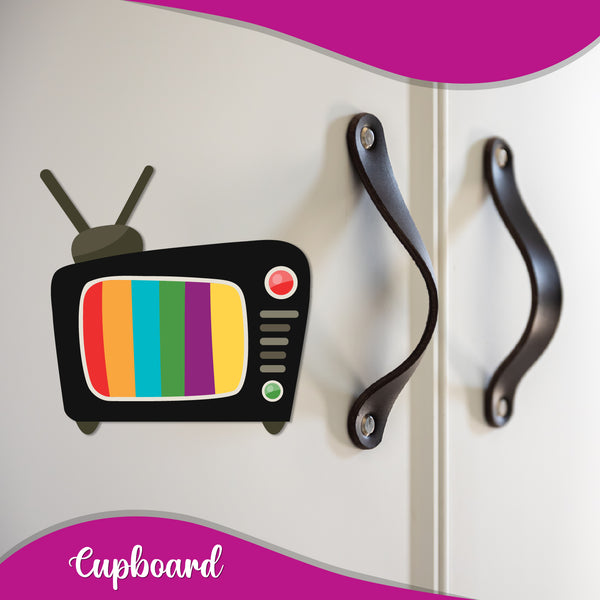 Television Wooden Fridge Magnet