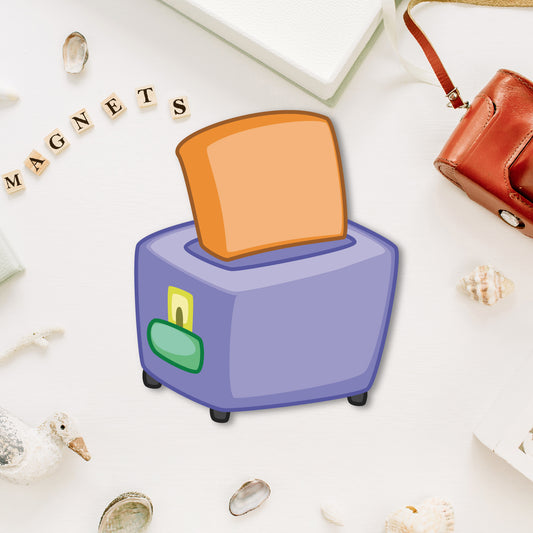 Toaster Wooden Fridge Magnet