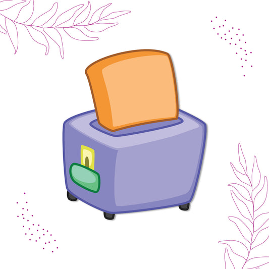 Toaster Wooden Fridge Magnet