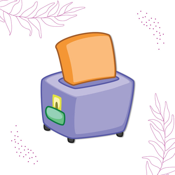 Toaster Wooden Fridge Magnet