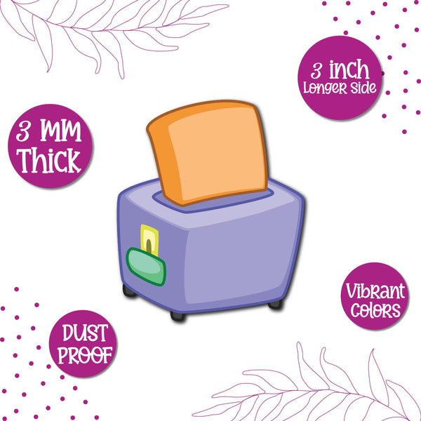 Toaster Wooden Fridge Magnet
