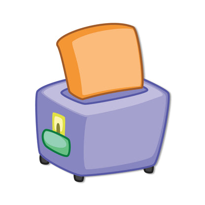 Toaster Wooden Fridge Magnet