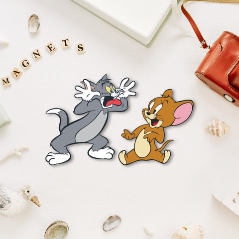 Tom & Jerry Wooden Fridge Magnet