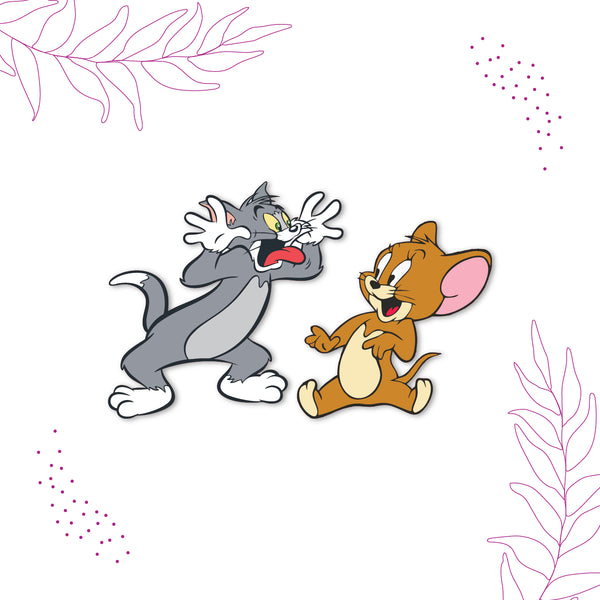 Tom & Jerry Wooden Fridge Magnet