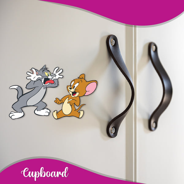 Tom & Jerry Wooden Fridge Magnet