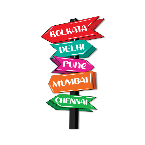 Travel Board India Wooden Fridge Magnet