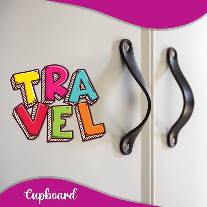 Travel globe magnet for a traveler's fridge.