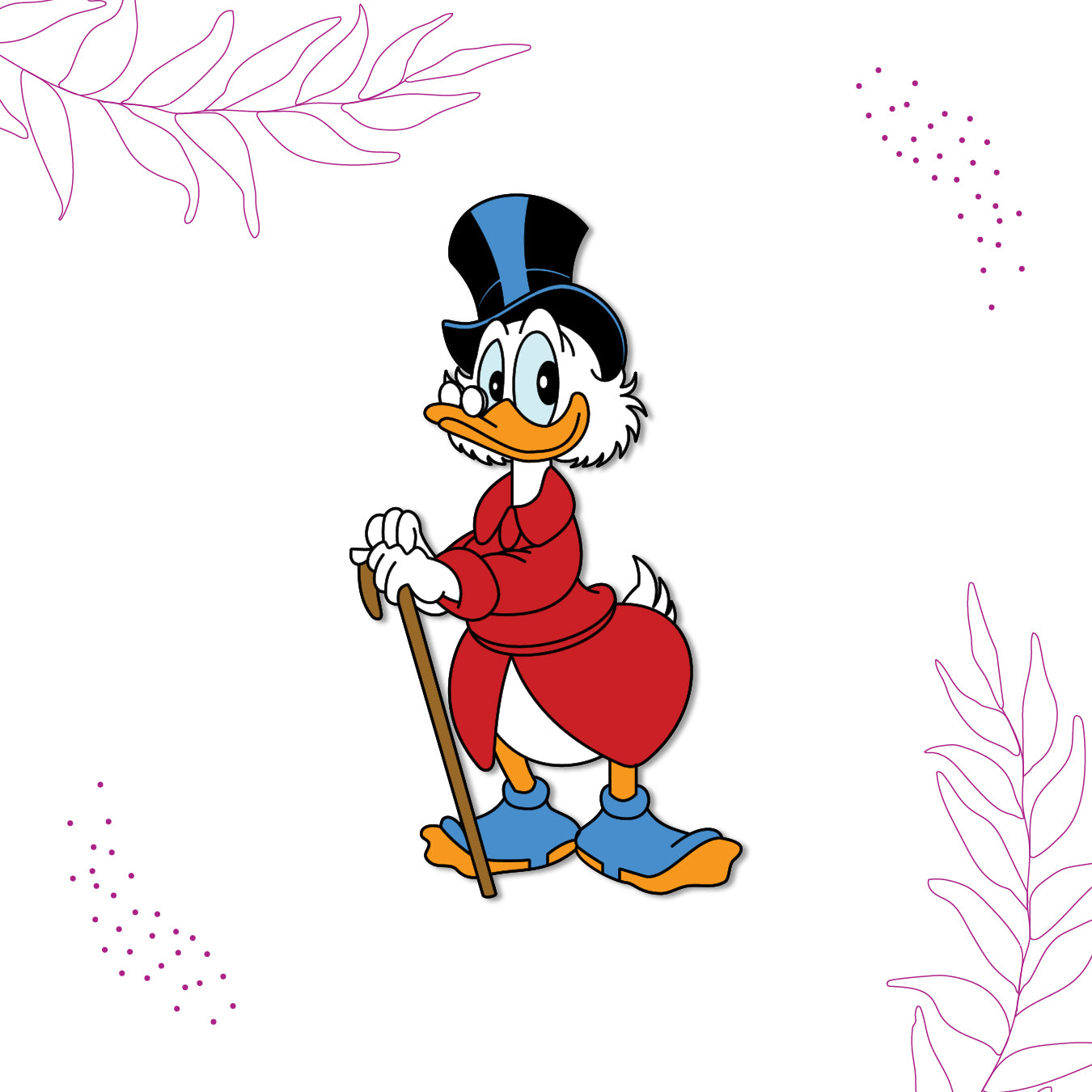 uncle-scrooge-cartoon-magnet-on-refrigerator