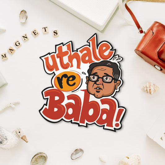 "Utha Le Re Baba" Hindi quote fridge magnet.
