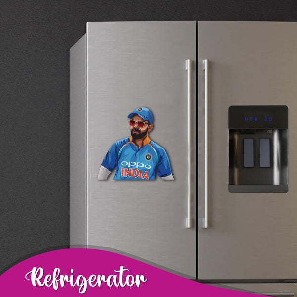 Virat Kohli Wooden Fridge Magnet