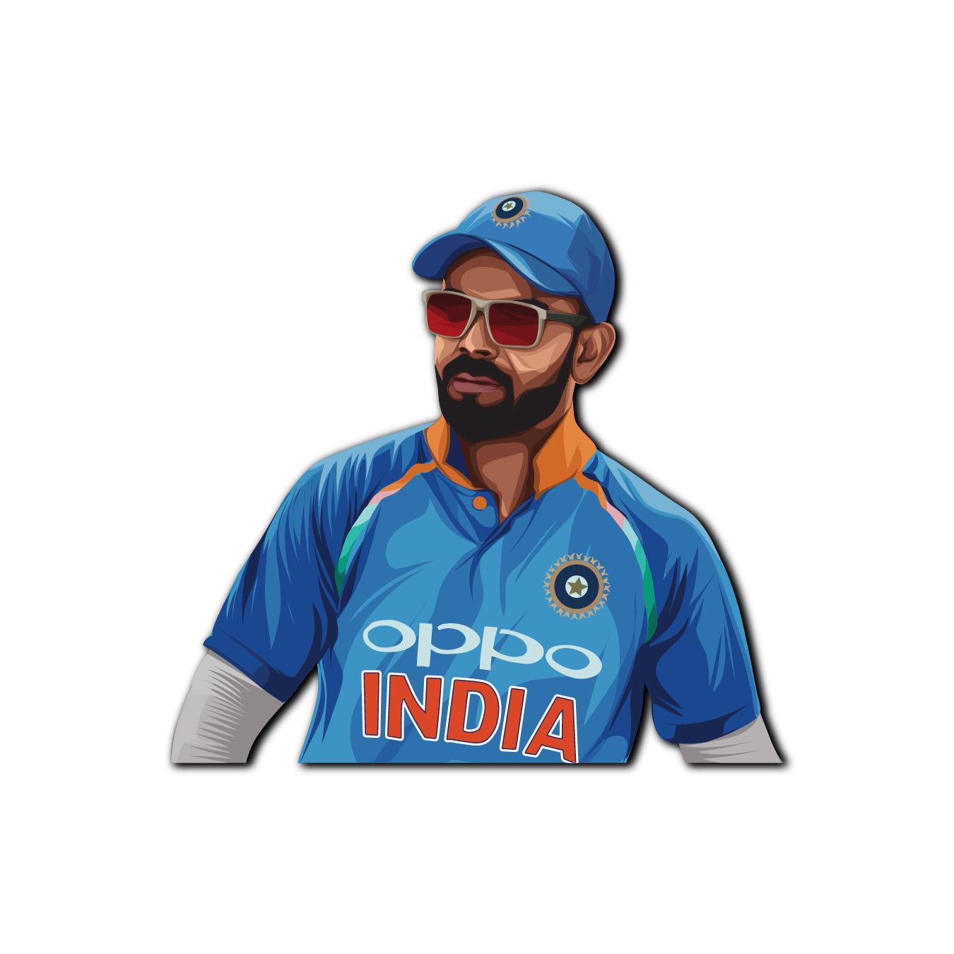 High-quality Virat Kohli fridge magnet - souvenir gift