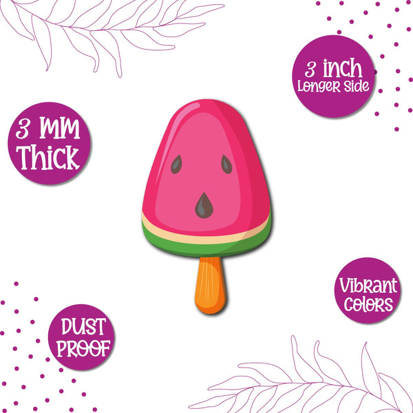 Watermelon Icecream Wooden Fridge Magnet