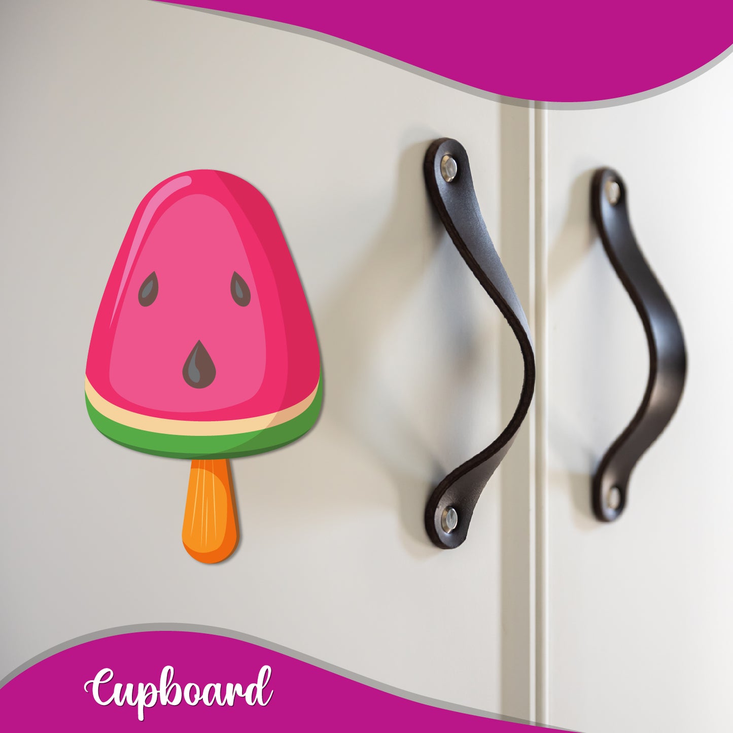 Fun watermelon ice cream fridge magnet India