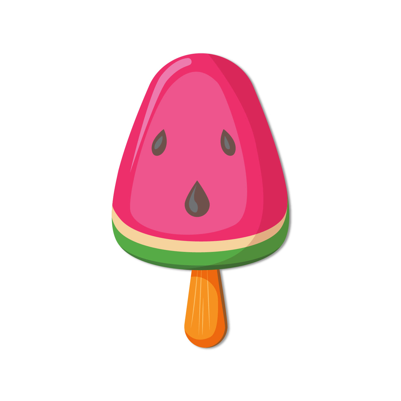 Watermelon ice cream lovers fridge decor