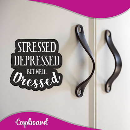 Black and white funny quote fridge magnet.