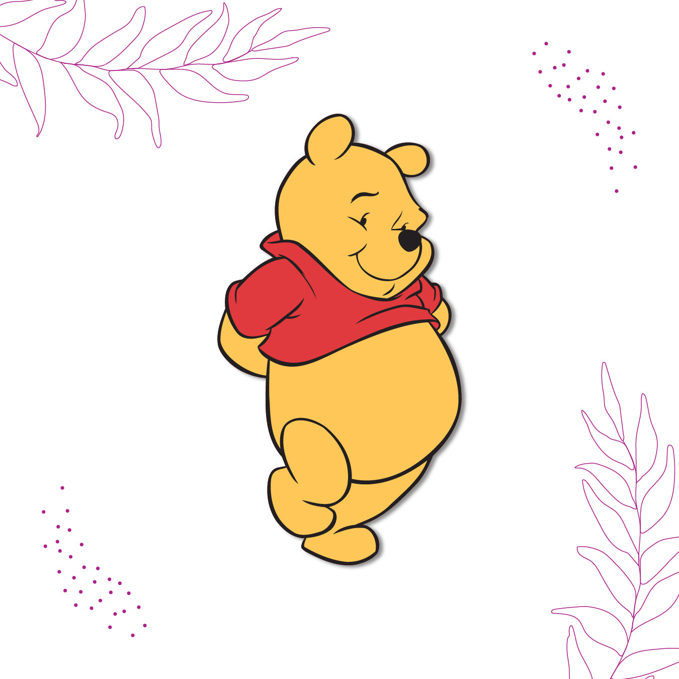 winnie-the-pooh-bear-magnet-on-refrigerator
