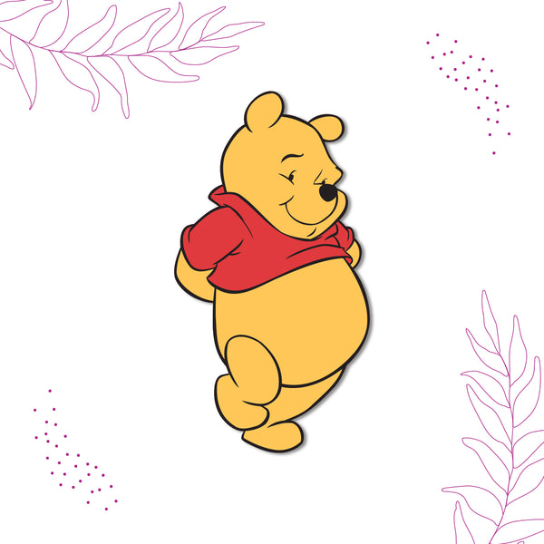Winnie Pooh Wooden Fridge Magnet