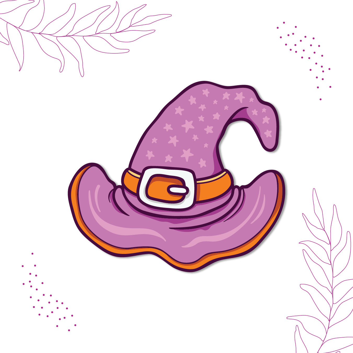 Witch Cap design fridge magnet India