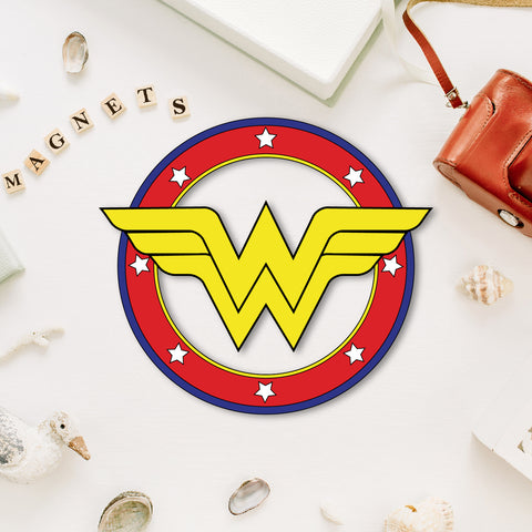 Wonder Woman Wooden Fridge Magnet