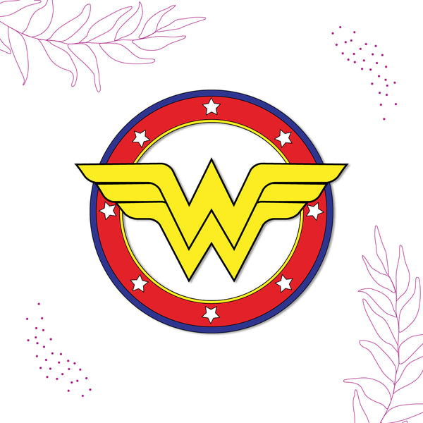 Wonder Woman Wooden Fridge Magnet
