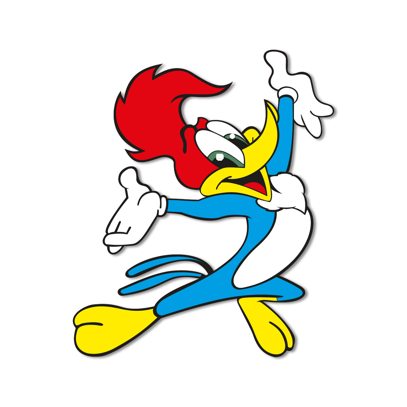 high-quality-woody-woodpecker-fridge-magnet-angle-view