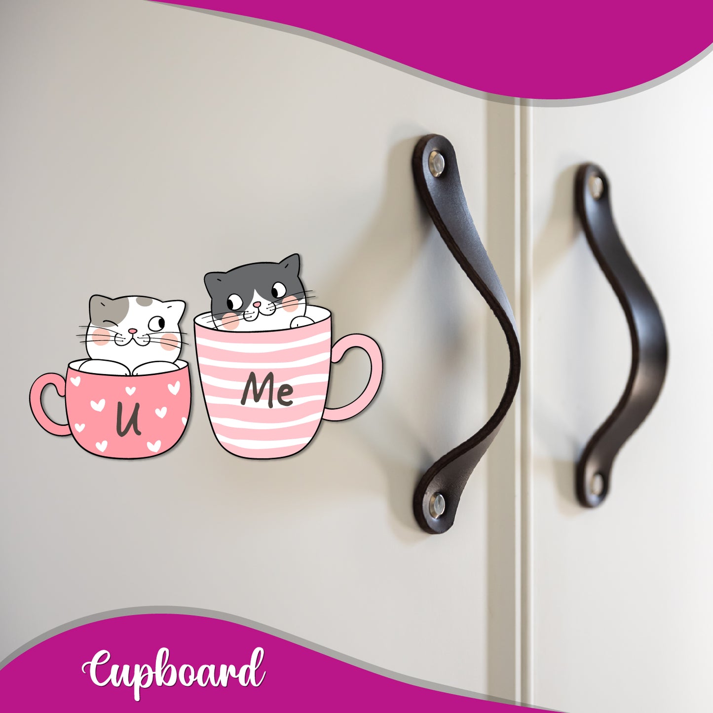 Locally crafted you and me fridge magnet perfect for couples