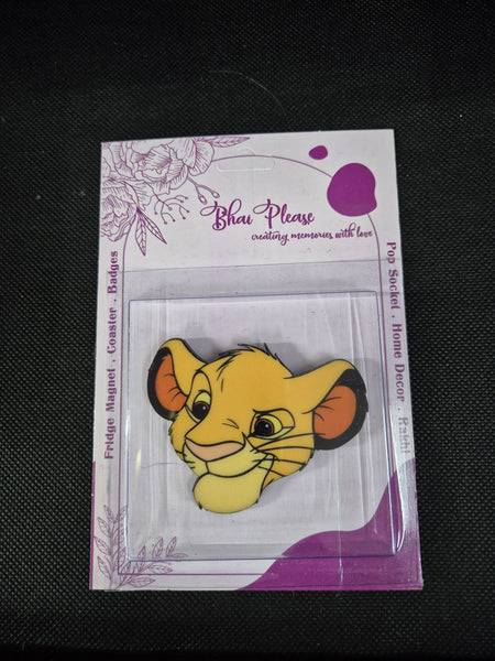 Simba Wooden Fridge Magnet
